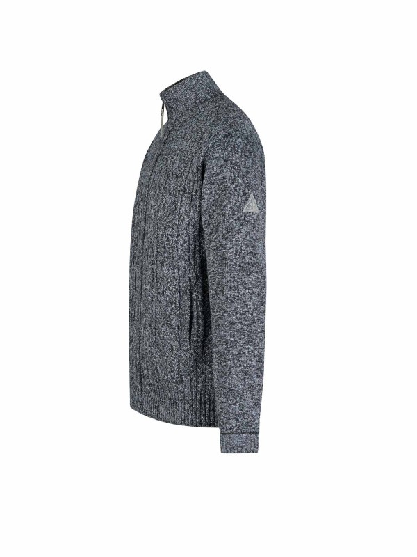 BJØRNSON Gus Kabel-gebreid Vest Fleece Gevoerd Heren - S-6XL - Grijs