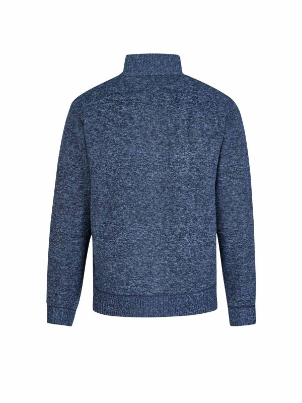 BJØRNSON Gus Kabel-gebreid Vest Fleece Gevoerd Heren - S-6XL - Donkerblauw