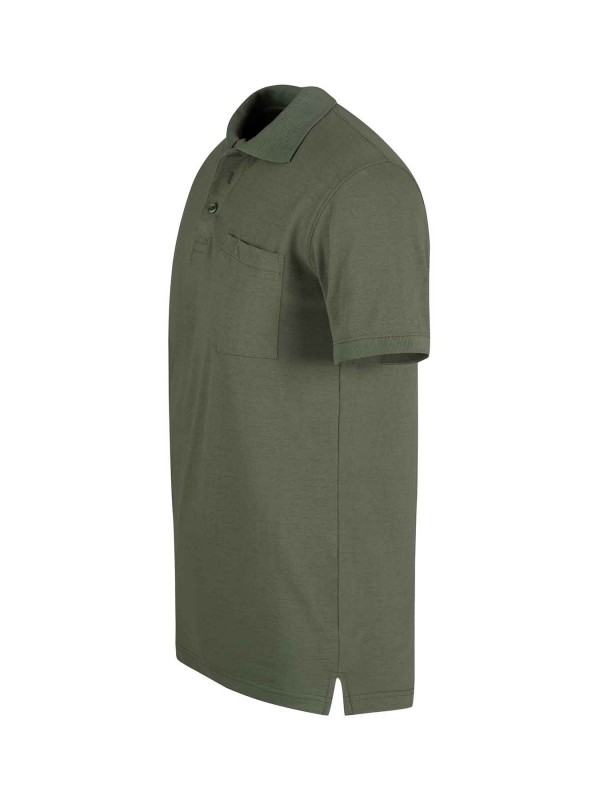 Polo Shirt Heren - Katoen - Olijfgroen - Hastings 