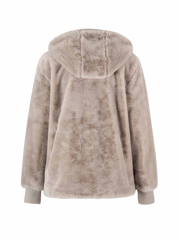 BJØRNSON Helsinki Bontjas Dames - Nepbont - Jas - Winddicht - 36-52 - Beige