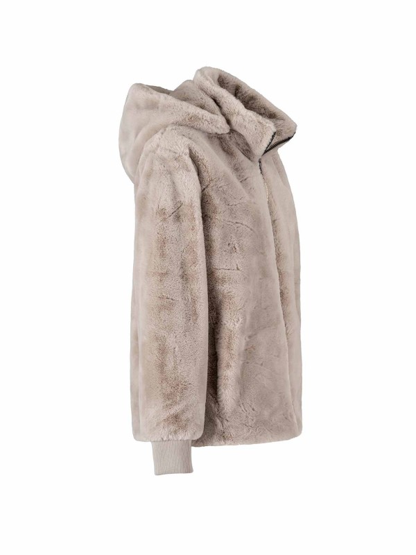 BJØRNSON Helsinki Bontjas Dames - Nepbont - Jas - Winddicht - 36-52 - Beige