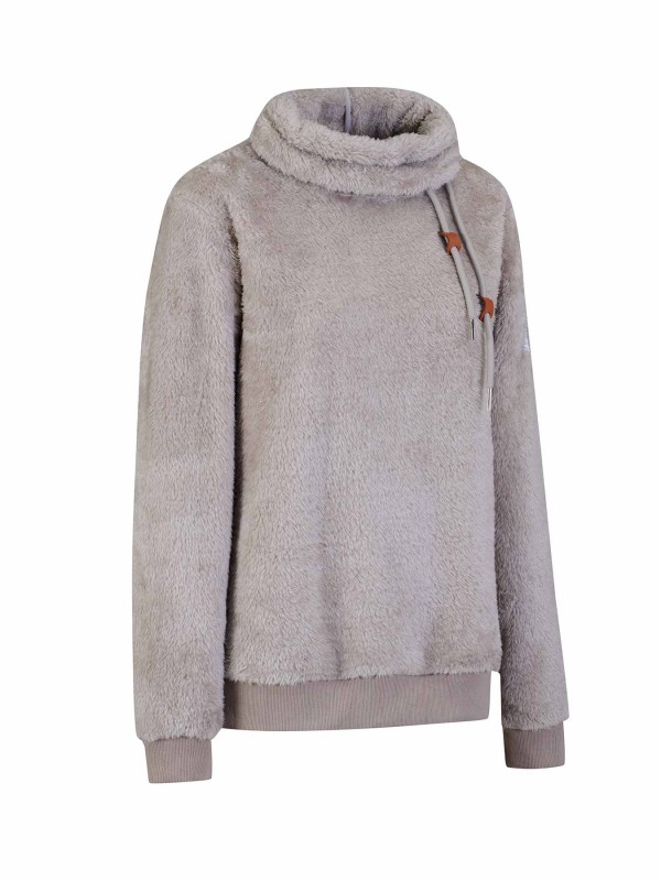 BJØRNSON Ilmi Coral Fleece Trui Pullover Dames - Beige