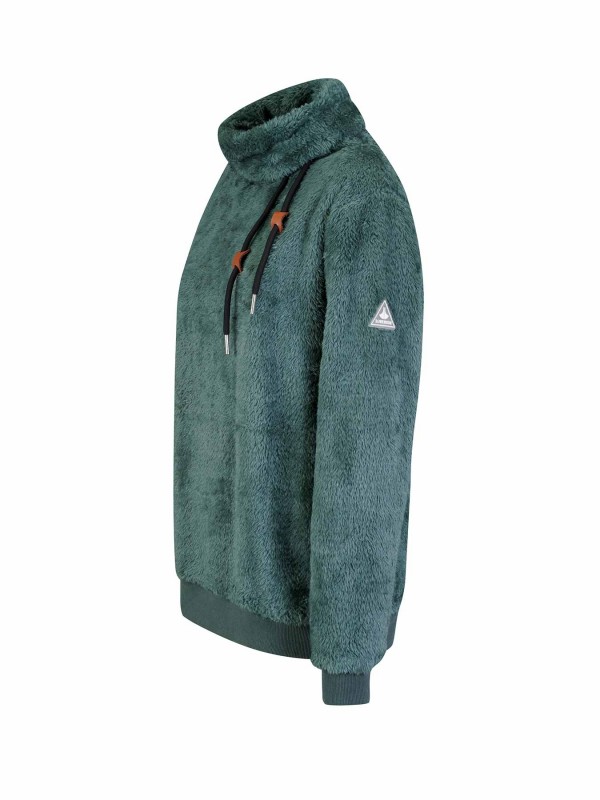 BJØRNSON Ilmi Coral Fleece Trui Pullover Dames - Groen