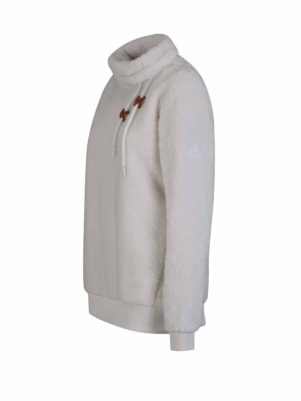 BJØRNSON Ilmi Coral Fleece Trui Pullover Dames - Off-White