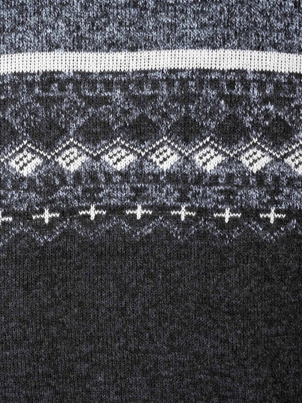 BJØRNSON Noors Gebreid Wintervest (met teddyvoering) Heren Antraciet - JARI