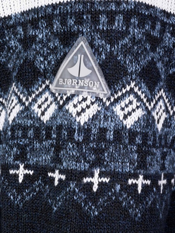 BJØRNSON Noors Gebreid Wintervest (met teddyvoering) Heren Antraciet - JARI