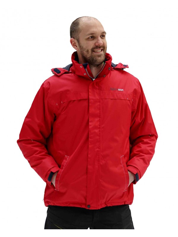 Bjornson winterjas heren rood - Jarl
