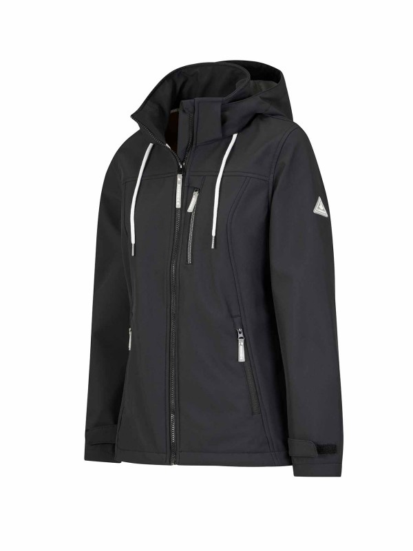 BJØRNSON Softshell Jas 4 seizoenen Dames Zwart - KAISA