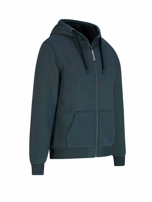 STØRVIK Sweatvest Heren Teddy Voering Olijfgroen - S-6XL - KENNY