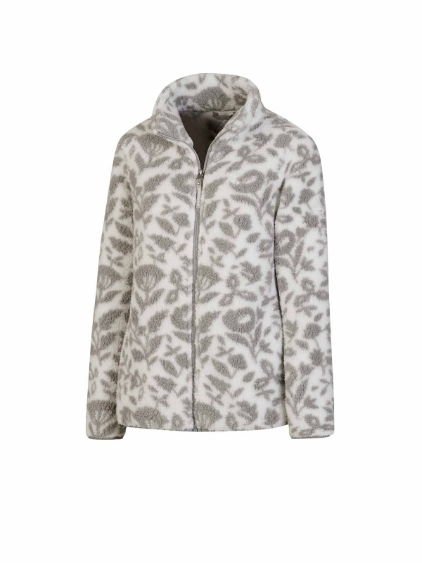 BJØRNSON Lelie Fleece Vest Dames 4 seizoenen - Zacht - Witgrijs