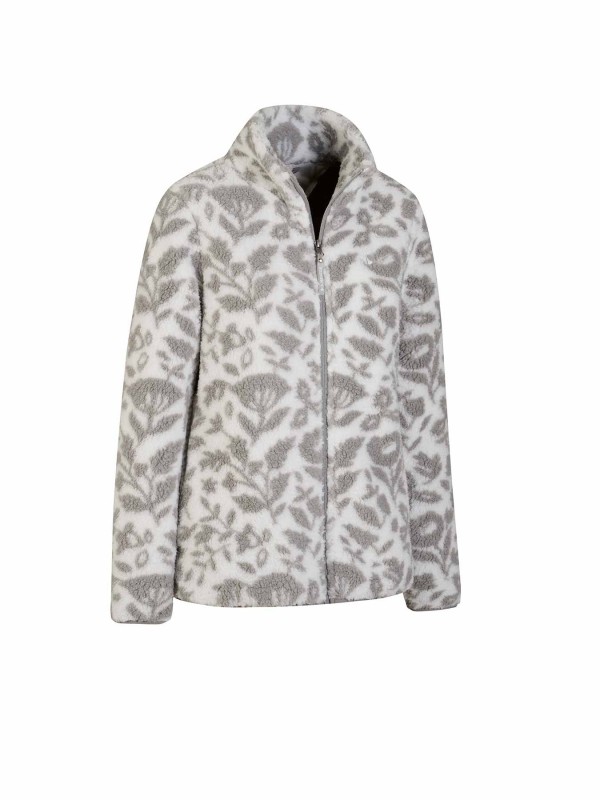 BJØRNSON Lelie Fleece Vest Dames 4 seizoenen - Zacht - Witgrijs