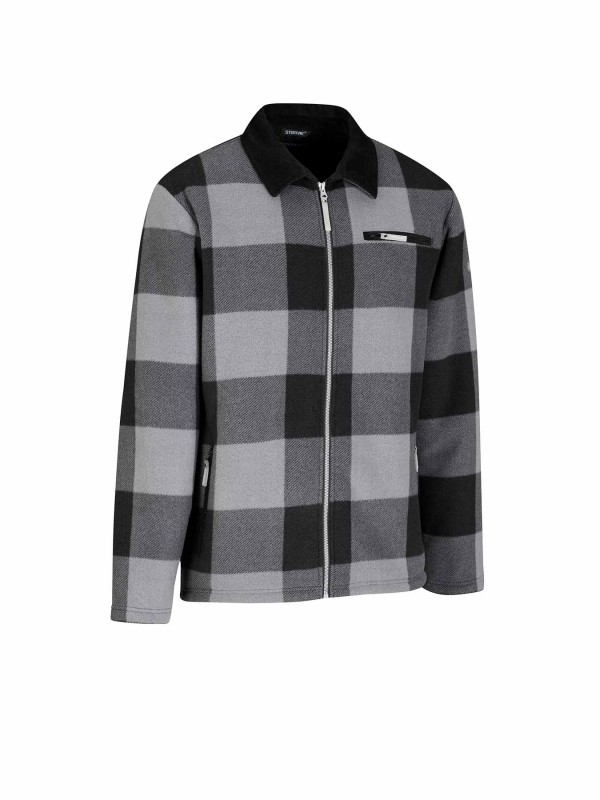STØRVIK Houthakkers Fleece Vest (Lumberjack) Grijs LONDON
