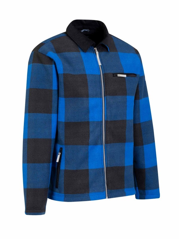 Houthakkers Fleece Vest (Lumberjack) Kobalt Blauw - LONDON