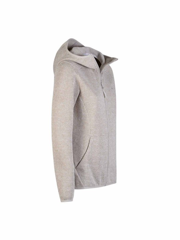 BJØRNSON Gebreid Hooded Vest 4 seizoenen Dames Beige Melange - MAREN