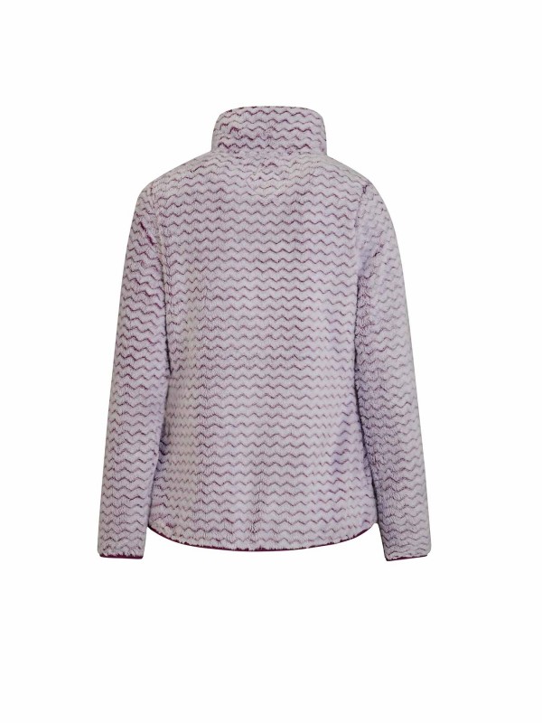 BJØRNSON Marit Fleece Vest Dames 4 seizoenen - Zacht - Violet Wit