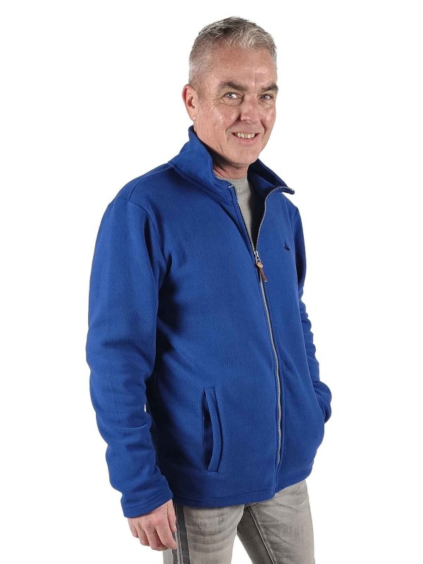 Fleece shop vest blauw