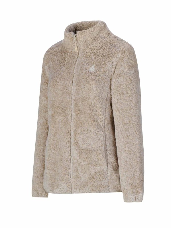 BJØRNSON Meja Coral Fleece Vest Dames 4 seizoenen - Zacht - Beige