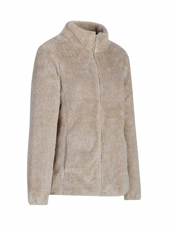 BJØRNSON Meja Coral Fleece Vest Dames 4 seizoenen - Zacht - Beige