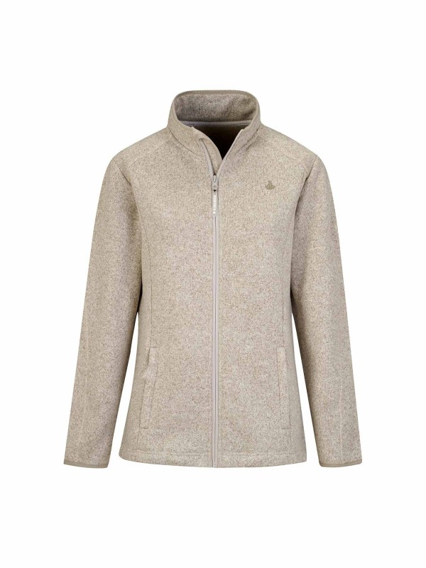 BJØRNSON Gebreid Vest 4 Seizoenen Dames Beige Melange - OLENKA