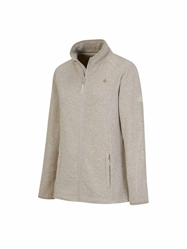 BJØRNSON Gebreid Vest 4 Seizoenen Dames Beige Melange - OLENKA