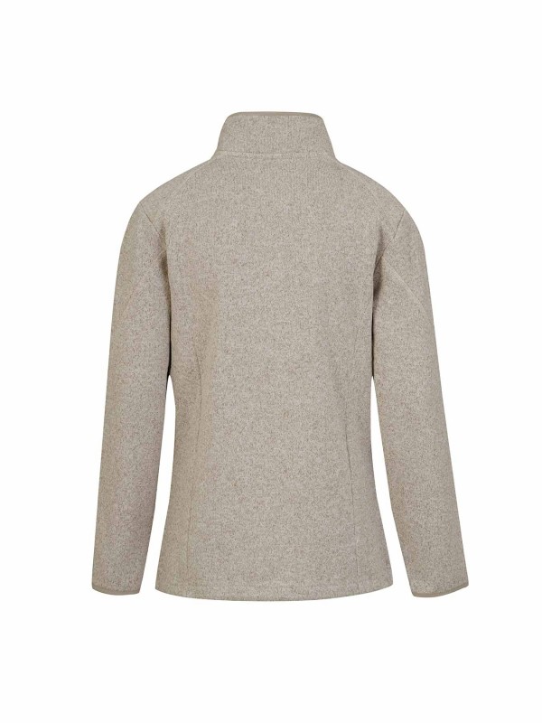 BJØRNSON Gebreid Vest 4 Seizoenen Dames Beige Melange - OLENKA