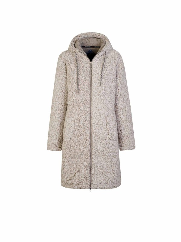 BJØRNSON Ona Parka Sherpa Fleece Vest Dames 4 seizoenen - Beige