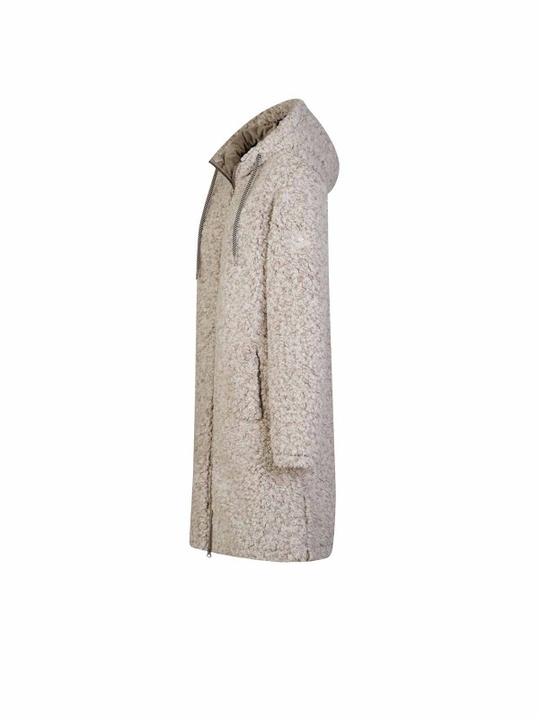 BJØRNSON Ona Parka Sherpa Fleece Vest Dames 4 seizoenen - Beige