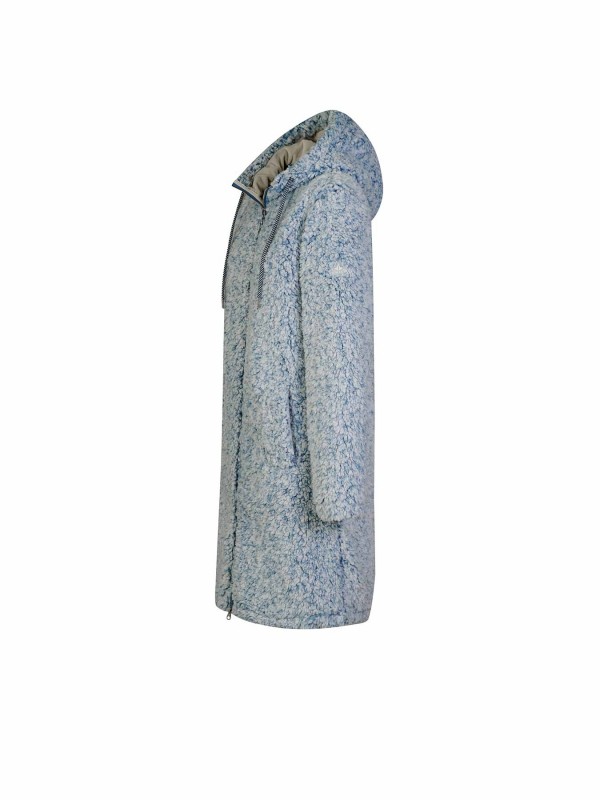 BJØRNSON Ona Parka Sherpa Fleece Vest Dames 4 seizoenen - Blauwgrijs