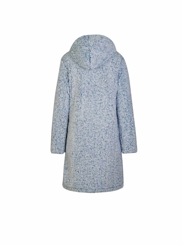 BJØRNSON Ona Parka Sherpa Fleece Vest Dames 4 seizoenen - Blauwgrijs