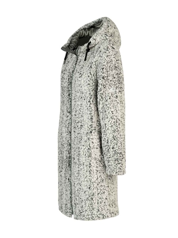 Parka Sherpa Fleece Vest Zacht / 4 Seizoenen Dames Antraciet Melange - 36-52 - ONA