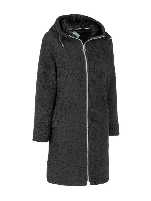 Parka Sherpa Fleece Vest Zacht / 4 Seizoenen Dames Zwart - 36-52 - ONA