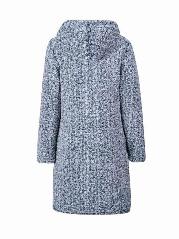 BJØRNSON Ona Parka Sherpa Fleece Vest Dames 4 seizoenen - Blauw