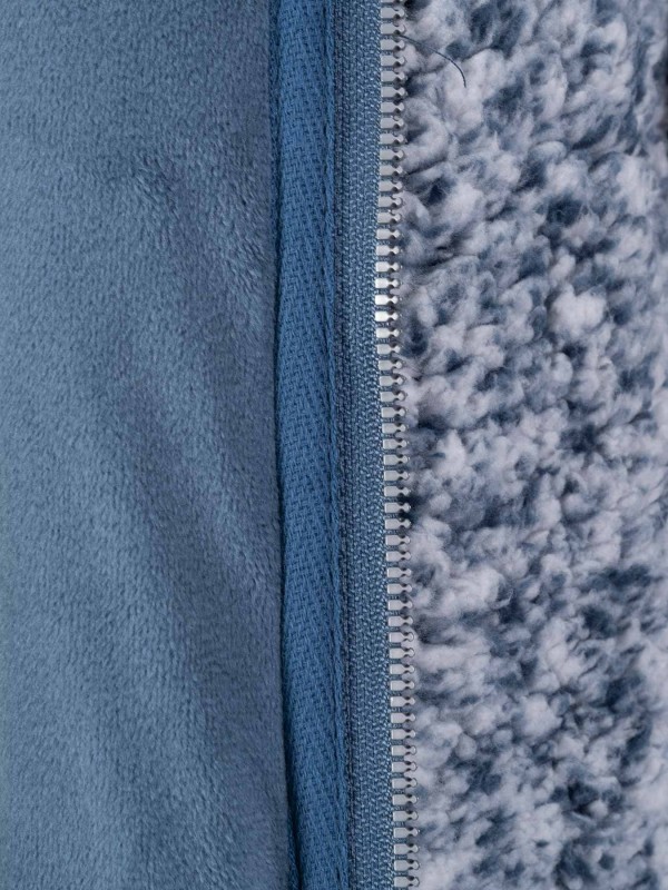 BJØRNSON Ona Parka Sherpa Fleece Vest Dames 4 seizoenen - Blauw