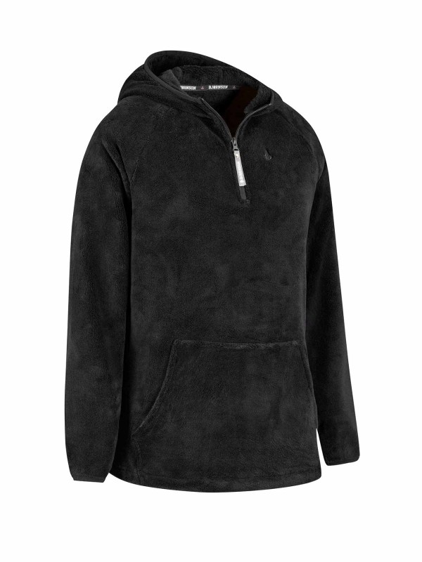 BJØRNSON Rane Coral Fleece Hoody Trui Pullover Dames - Zwart