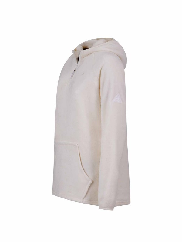 BJØRNSON Rane Coral Fleece Hoody Trui Pullover Dames - Off-White