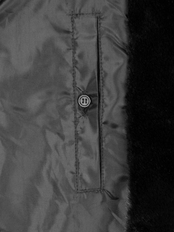 BJØRNSON Riga Bont Bodywarmer Dames - Faux Fur - Imitatie bont - Nepbont - Winddicht -  Zwart