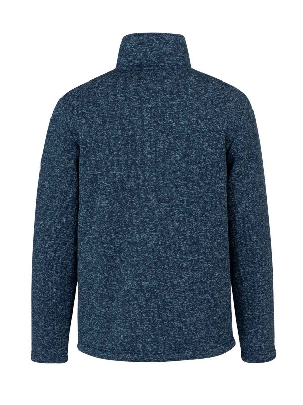 Gebreid Vest 4 seizoenen Heren Donkerblauw Melange - Maat M-3XL - RUBEN 