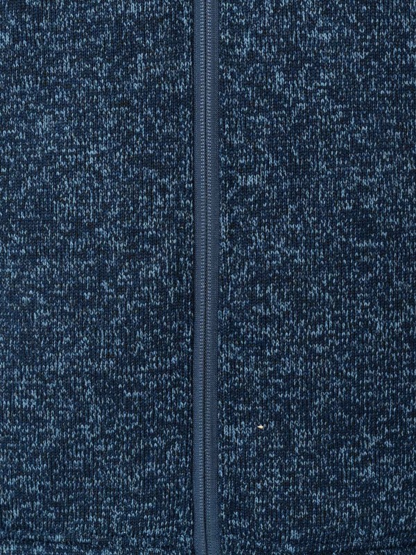 Gebreid Vest 4 seizoenen Heren Donkerblauw Melange - Maat M-3XL - RUBEN 