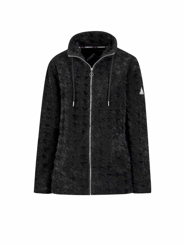 BJØRNSON Samanta Coral Fleece Vest Dames 4 seizoenen - Zacht - Zwart