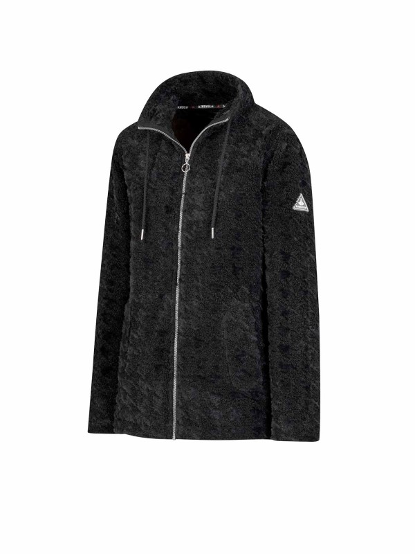 BJØRNSON Samanta Coral Fleece Vest Dames 4 seizoenen - Zacht - Zwart