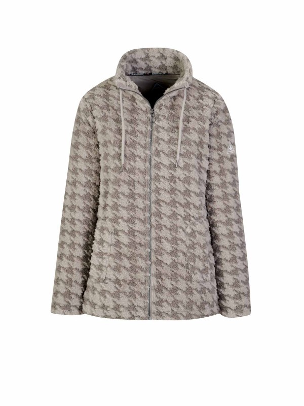 BJØRNSON Samanta Coral Fleece Vest Dames 4 seizoenen - Zacht - Zand-Beige
