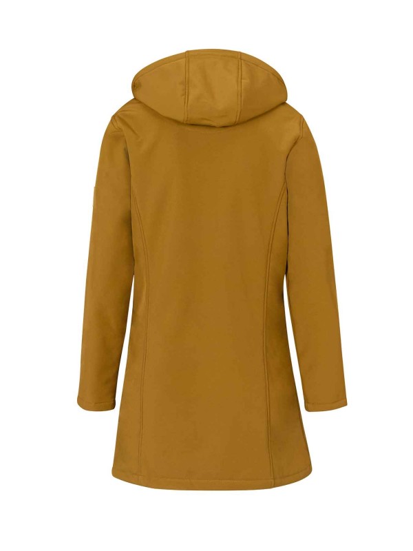Softshell Winterjas Parka Dames Teddy Voering Tapenade - Maat 36-56 - SIGNE 
