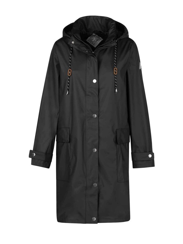 PU Regenjas / Winterjas waterdicht dames zwart kopen? - - €89,95