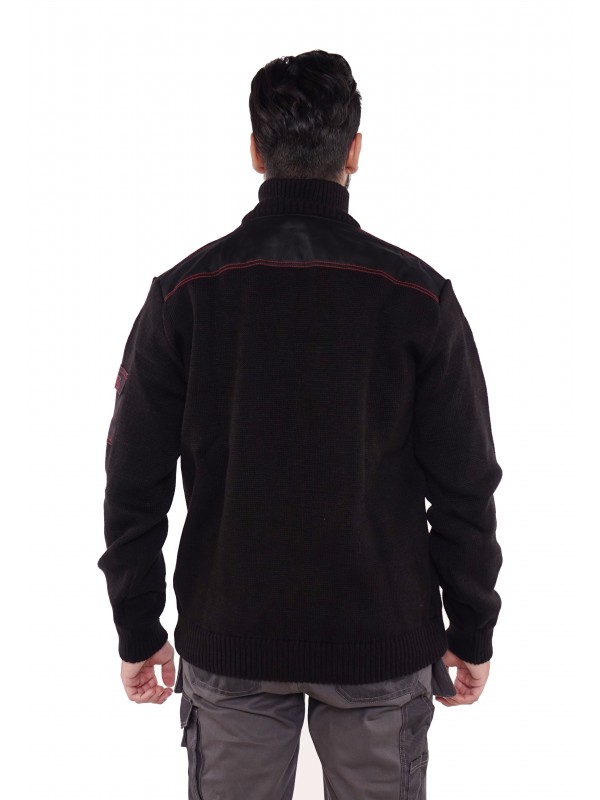 Schipperstrui 30% wol 70% acrylic - Zwart - Storvik - Clayton