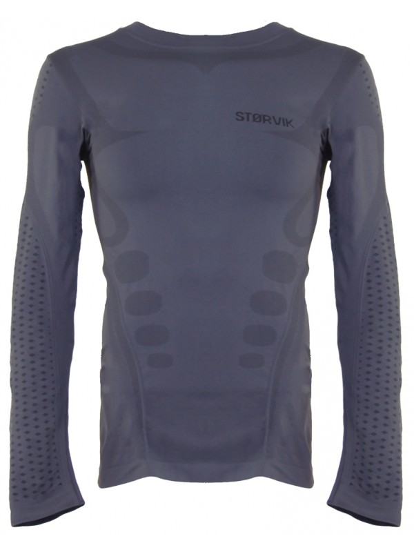 Grijs thermoshirt met lange mouwen