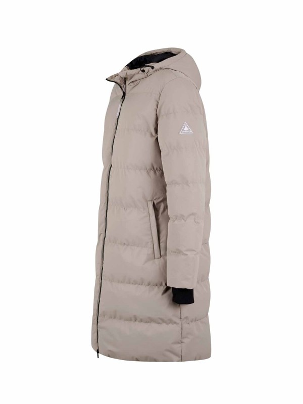 BJØRNSON Thordis Winterjas Dames Warm Gewatteerd - Beige