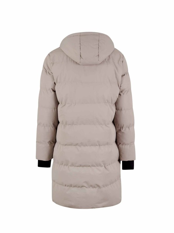 BJØRNSON Thordis Winterjas Dames Warm Gewatteerd - Beige