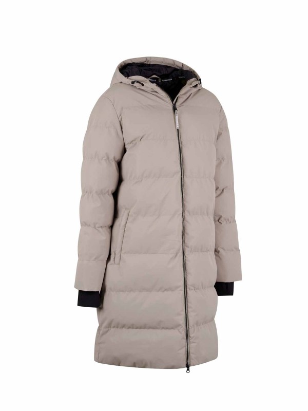 BJØRNSON Thordis Winterjas Dames Warm Gewatteerd - Beige