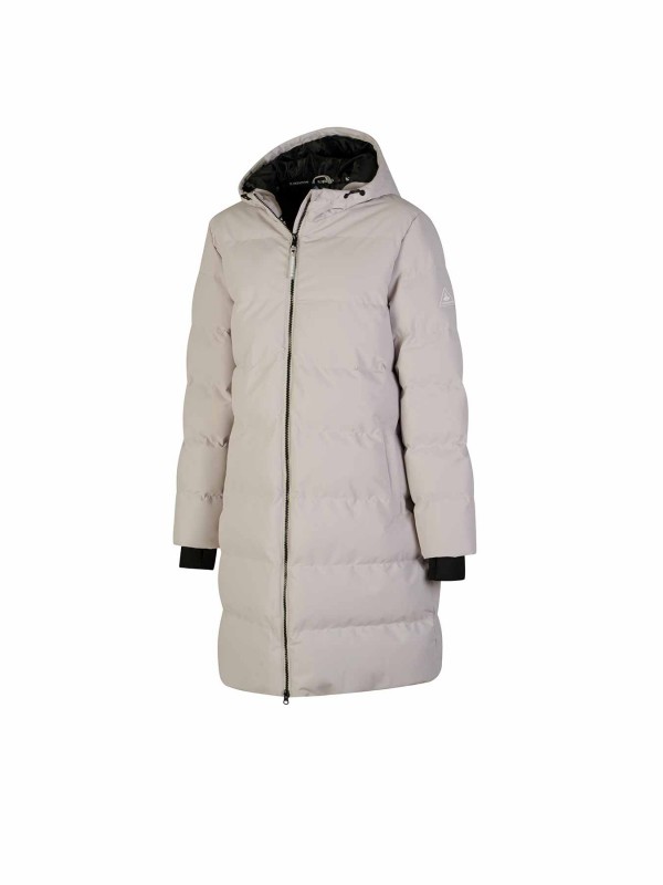 BJØRNSON Thordis Winterjas Dames Warm Gewatteerd - Zand-beige