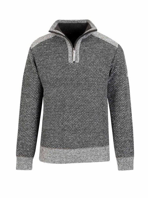 Pullover fleece gevoerd heren olijfgroen kopen Bjornson 44 95